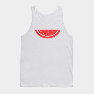 Minimalist Watermelon Smile Tank Top